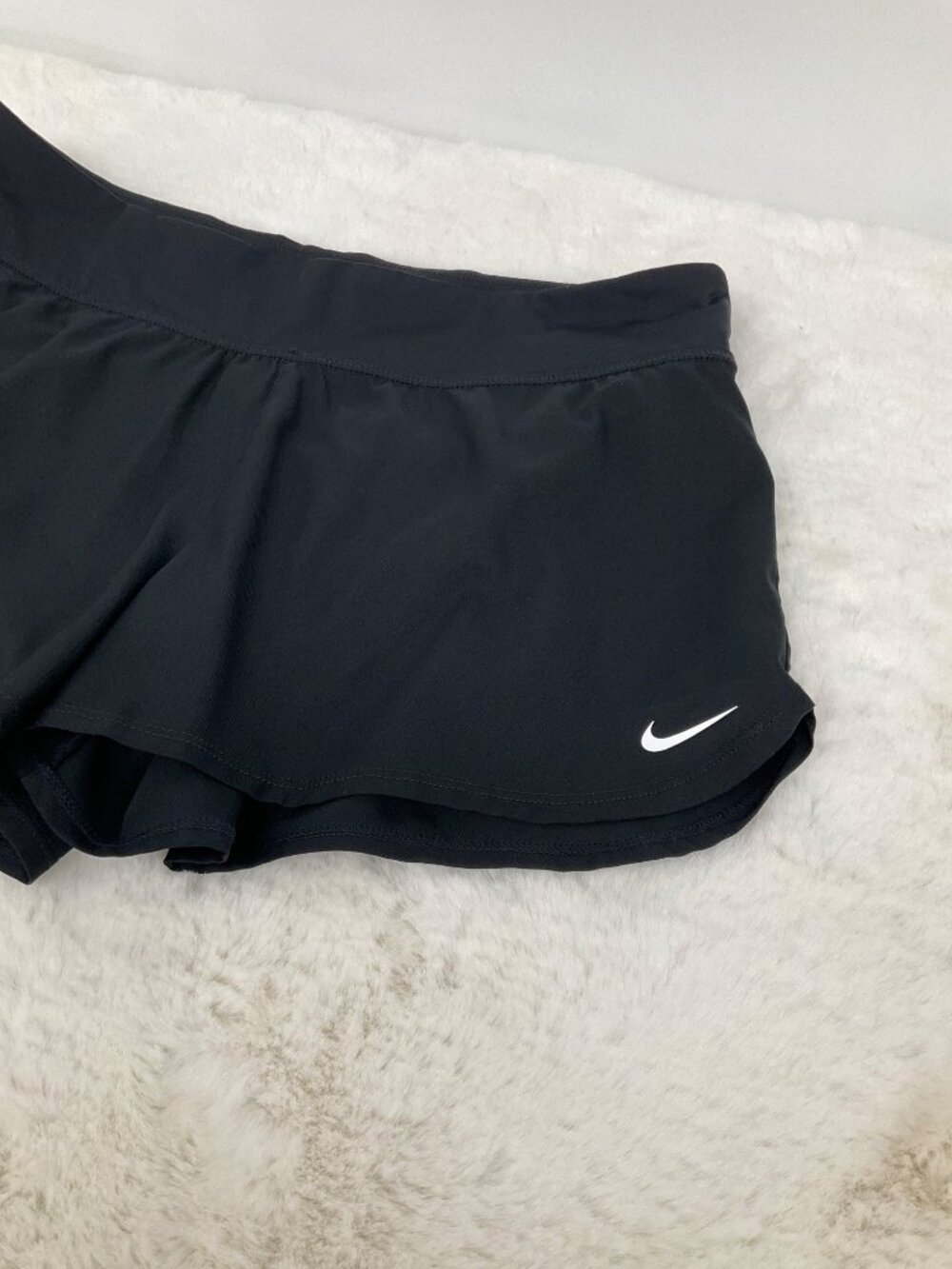 Nike size Medium Women's swim/run shorts attached panty Black - Picture 3 of 6